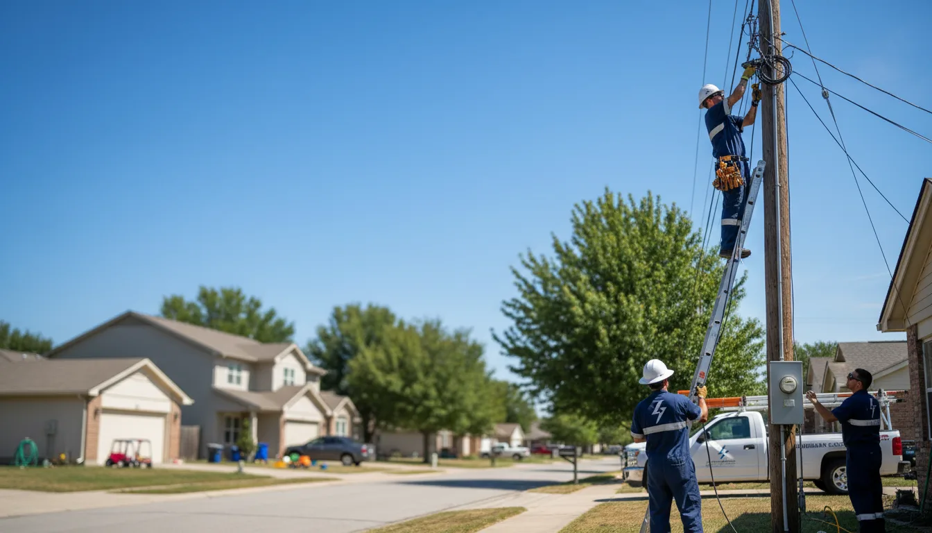 Residential electrician providing installation services in Chattaroy, WV